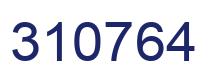 Number 310764 blue image