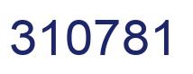 Number 310781 blue image