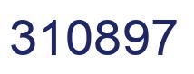 Number 310897 blue image