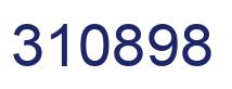 Number 310898 blue image