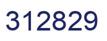 Number 312829 blue image