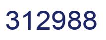 Number 312988 blue image