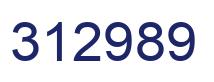Number 312989 blue image
