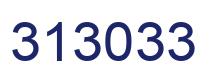 Number 313033 blue image