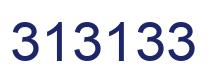 Number 313133 blue image