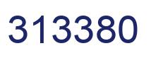 Number 313380 blue image