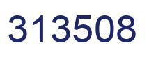 Number 313508 blue image