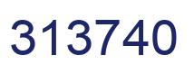 Number 313740 blue image