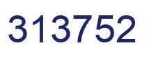 Number 313752 blue image