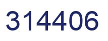 Number 314406 blue image