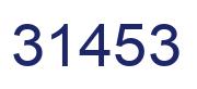 Number 31453 blue image