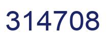 Number 314708 blue image