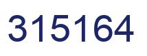 Number 315164 blue image