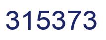 Number 315373 blue image