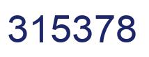 Number 315378 blue image