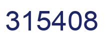 Number 315408 blue image