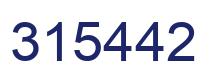 Número 315442 imagen azul