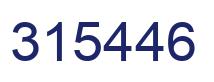 Number 315446 blue image