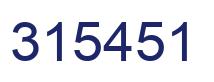 Número 315451 imagen azul