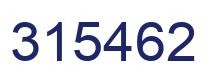Number 315462 blue image