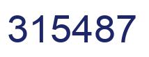 Número 315487 imagen azul