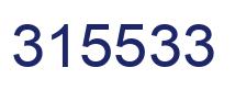 Number 315533 blue image