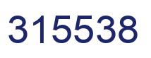 Number 315538 blue image