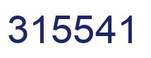 Number 315541 blue image