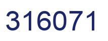 Number 316071 blue image