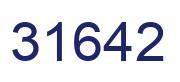 Number 31642 blue image