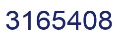Number 3165408 blue image