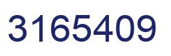 Number 3165409 blue image