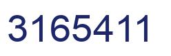 Number 3165411 blue image
