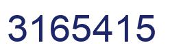 Number 3165415 blue image