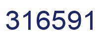 Number 316591 blue image