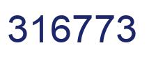Number 316773 blue image