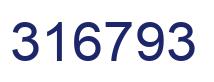 Number 316793 blue image