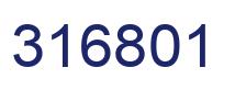 Number 316801 blue image