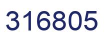 Number 316805 blue image