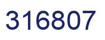 Number 316807 blue image