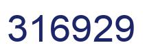 Number 316929 blue image