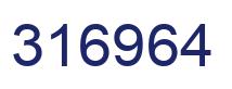 Number 316964 blue image