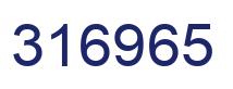 Number 316965 blue image
