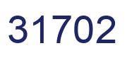 Number 31702 blue image