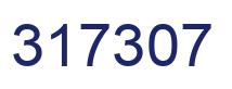 Number 317307 blue image