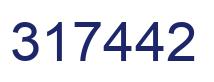 Number 317442 blue image
