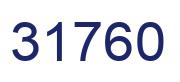 Number 31760 blue image