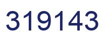 Number 319143 blue image
