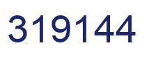 Number 319144 blue image