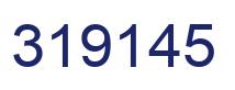 Number 319145 blue image